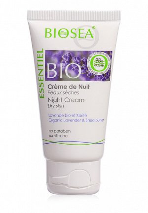 Крем ночной восстанавливающий для сухой кожи лица BIOSEA Essentiel