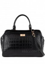 Модель №303.1 | кожзам | крокодил | черный | Р714-1 | 28066