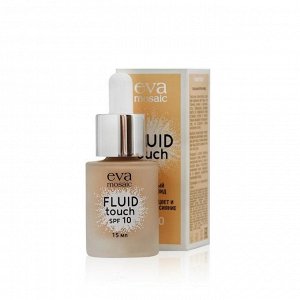 Eva Mosaic Тональный крем-флюид Fluid Touch, 15 мл, 01, фарфор § *  new