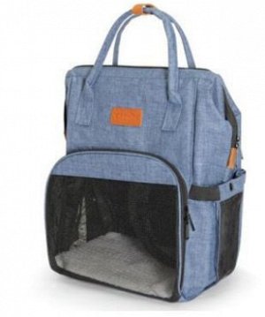 Переноска-рюкзак"Pet" голубой 27x24x42 см