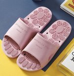 Резиновые массажные  тапочки  нежно-розовые