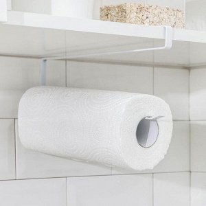 Держатель для бумажных полотенец подвесной Доляна, 26x11x1.2 см, белый