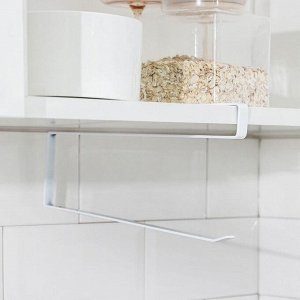 Держатель для бумажных полотенец подвесной Доляна, 26x11x1.2 см, белый