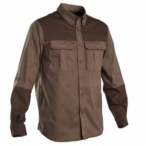 Рубашка для охоты с длинными рукавами удобная и прочная 520 SOLOGNAC