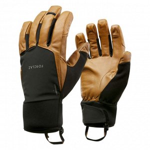 Перчатки для горного треккинга для взрослых TREK 900 кожаные водонепроницаемые FORCLAZ