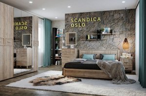 Scandica Oslo 41 (спальня) Тумба прикроватная