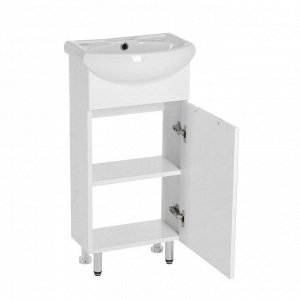 Комплект мебели для ванной комнаты: Тумба "Джика" + раковина "Азов-40", 41 х 79 х 29 см