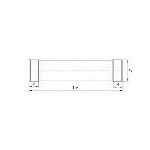 Труба 1.0 м, d 115 мм, нержавейка 1.0 мм