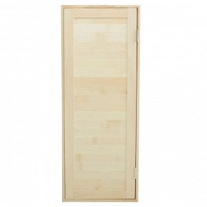 Дверь для бани и сауны сорт "ЭКСТРА" ЛИПА из шпунтованной доски, 180х70 см