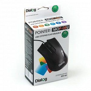 Мышь оптическая Dialog Pointer MOP-08U (black) (black)