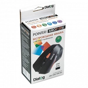 Мышь оптическая беспроводная Dialog Pointer MROP-09U (black) (black)