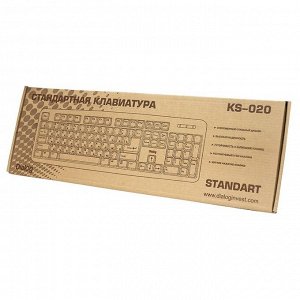 Клавиатура Dialog Standart KS-020P PS/2 (black) (black)