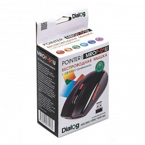 Мышь оптическая беспроводная Dialog Pointer MROP-01U (black)