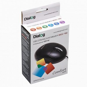 Мышь оптическая Dialog Comfort MOC-10U (black) (black)