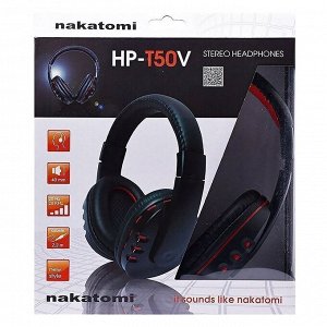 Компьютерная гарнитура Nakatomi HP-T50V (black/red)