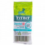 Titbit Лакомство д/щен Dental+ Снек с телятиной д/мелк.пород 30гр (1/23)