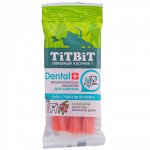 TITBIT Лакомство д/щен Dental+ Снек с ягненком д/сред.пород 50гр (1/16)