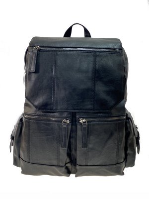 Мужской рюкзак из искусственной кожи , черный цвет