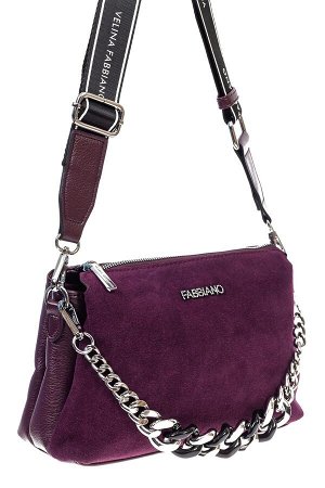 Женская сумка кросс-боди из натуральной замши и искусственной кожи, цвет бордо