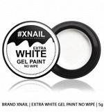 XNAIL, EXTRA WHITE PAINT GEL NO WIPE, 5G