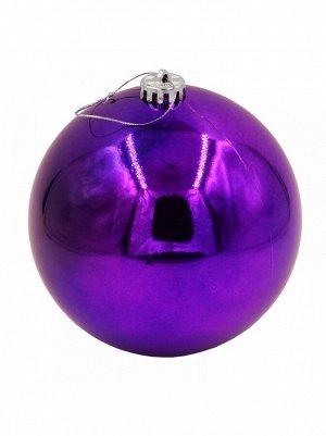 Шар 15 см пластик глянцевый цвет фиолетовый HS-19-5 Новый год