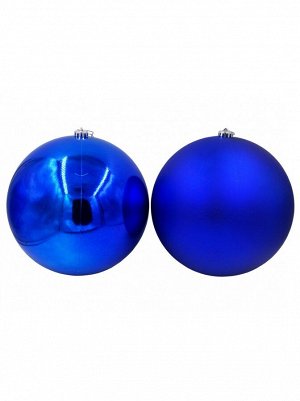 Шар 25 см пластик цвет синий HS-19-14, HS-19-7 Новый год
