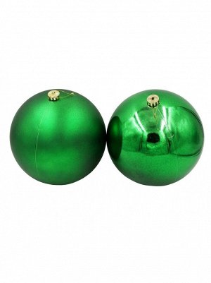 Шар 20 см пластик цвет зеленый HS-19-6, HS-19-13 Новый год