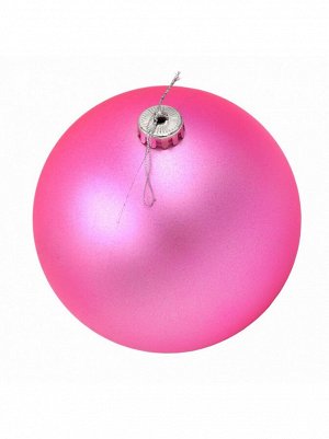 Шар 15 см пластик матовый цвет розовый HS-19-12 Новый год