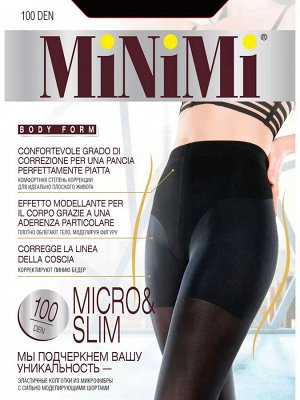 MINIMI MICRO&SLIM 100 Колготки женские с сильно моделирующими шортами, утягивающими живот и бедра