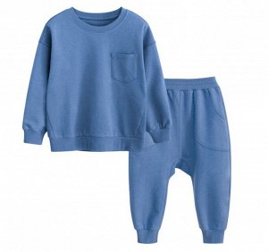 Детский костюм(штаны+кофта), цвет синий