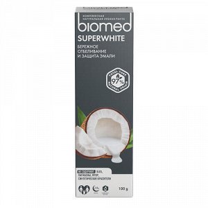 Зубная паста &quot;Бережное отбеливание и укрепление чувствительной эмали&quot; superwhite Biomed, 100 г