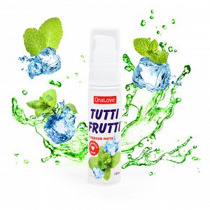 Оральный лубрикант Tutti Frutti со вкусом сладкой мяты 30г