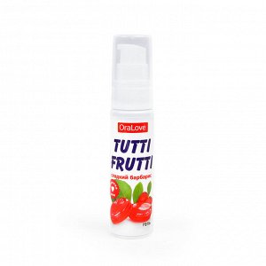 Оральный лубрикант Tutti Frutti со вкусом сладкий барбарис, 30г