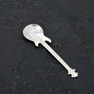 Ложка десертная Magistro «Гитара», 12 см, цвет серебро