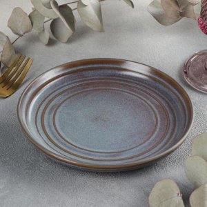 Тарелка десертная Magistro Garland, d=17 см, цвет серый