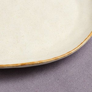 Тарелка "Круглая", коричневый лофт, 24 см