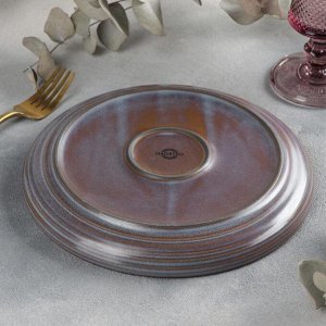 Тарелка обеденная Magistro Garland, 22?2,5 см, цвет серый