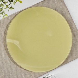 Тарелка Доляна «Пастель», d= 21,5 см, цвет жёлтый