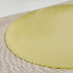 Тарелка Доляна «Пастель», d= 21,5 см, цвет жёлтый