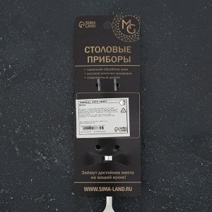 Ложка столовая Magistro «Блинк», 22x4 см, на подвесе, цвет серебро