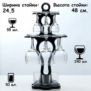 Мини-бар 18 пр вино, гладье "Изящный"  240/55/50 мл