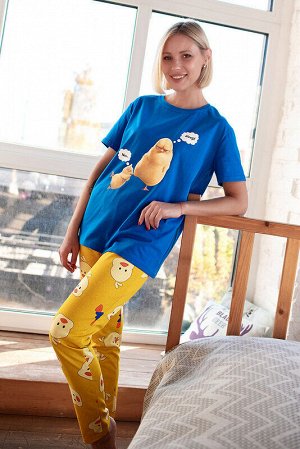 Пижама Ткань: Кулирка (100% хлопок)
Цвет: Васильковый/Желтый
Год: 2021
Страна: Россия