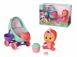 Игровой набор IMC Toys Cry Babies Magic Tears Плачущий младенец Фэнси в комплекте с коляской и аксессуарами