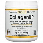 California Gold Nutrition, CollagenUP, морской гидролизованный коллаген, гиалуроновая кислота и витамин C, с нейтральным вкусом, 206 г (7,26 унции)