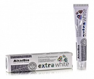 AltaiBio Зубная паста с активными микрогранулами "Экстра отбеливание" Две Линии (9432)
