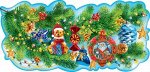 Украшение на скотче &quot;Новогодняя еловая ветвь, левая&quot;