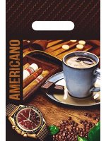 Сумка с проруб. ручкой Американо 20 х 30/30 мкм 1/100 (пакет)