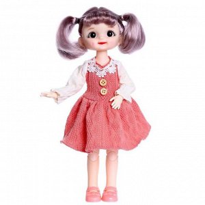 Кукла шарнирная «Ксюша» в платье, МИКС