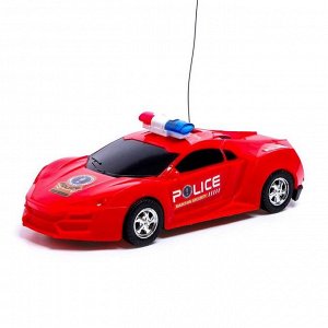 Машина радиоуправляемая «Полиция», работает от батареек, световые эффекты, цвета МИКС