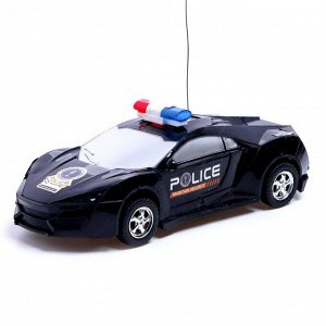 Машина радиоуправляемая «Полиция», работает от батареек, световые эффекты, цвета МИКС